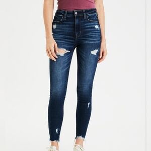AEO Super High Rise Jegging Crop Jeans